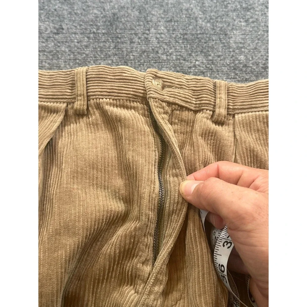 Polo Ralph Lauren Pants Mens 38x32 Tan Andrew Pant Corduroy Pleated Classic Fit